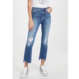 MOTHER The Insider Crop Step Chew Jeans Size 25